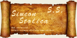 Simeon Stolica vizit kartica